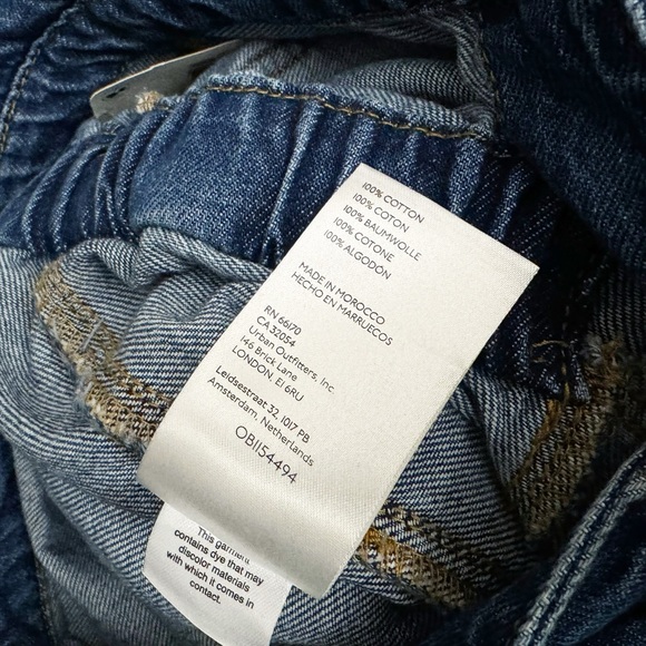 NWT Free People Marci Denim Coveralls Short Sleeve Jumpsuit High Noon - Picture 6 of 8